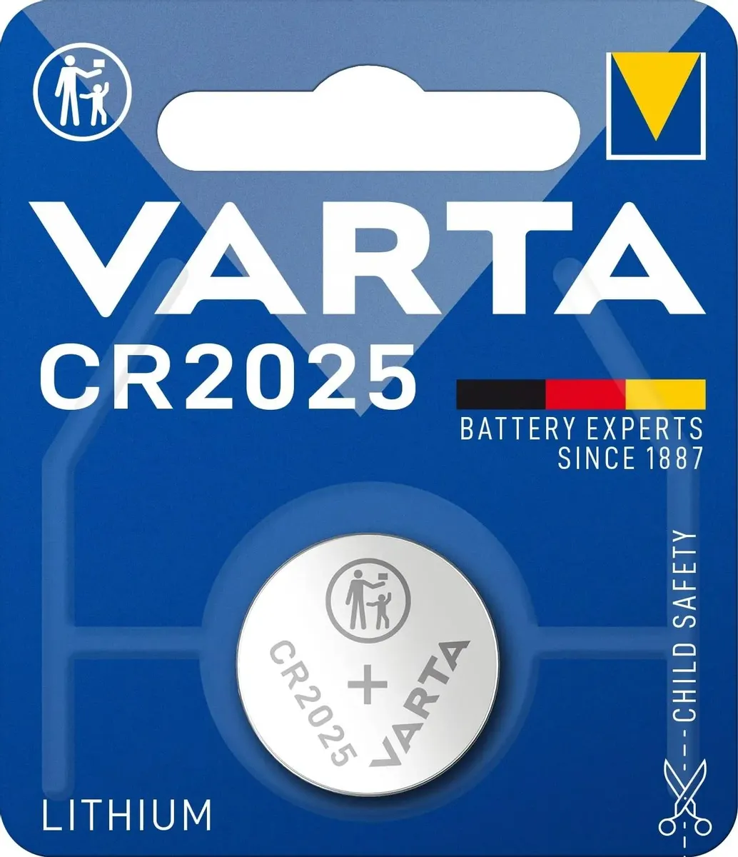 картинка Батарейка Varta ELECTRONICS CR2025 BL1 Lithium 3V (6025) (1/ 10/ 100) (06025101401) от магазина КомпьютерЦентр