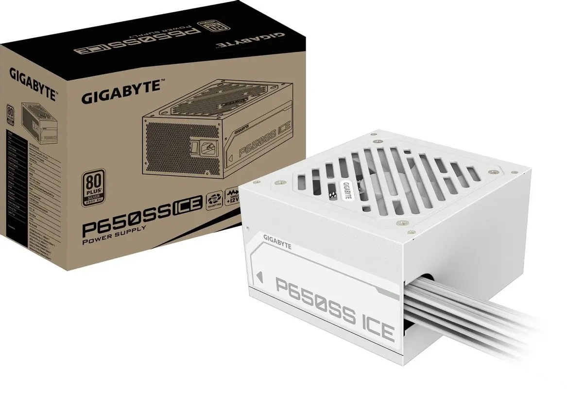 картинка Блок питания Gigabyte GP-P650SS ICE, 650Вт, белый, retail (28200-P65SW-1EU) от магазина КомпьютерЦентр