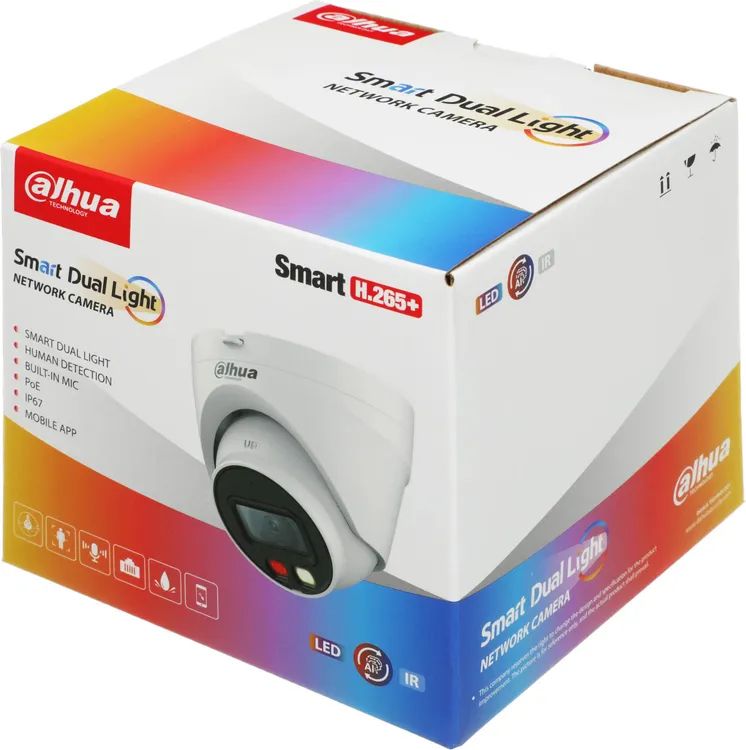 картинка IP Камера Dahua DH-IPC-HDW1239VP-A-IL-0280B 2.8-2.8мм цв. корп.:белый от магазина КомпьютерЦентр
