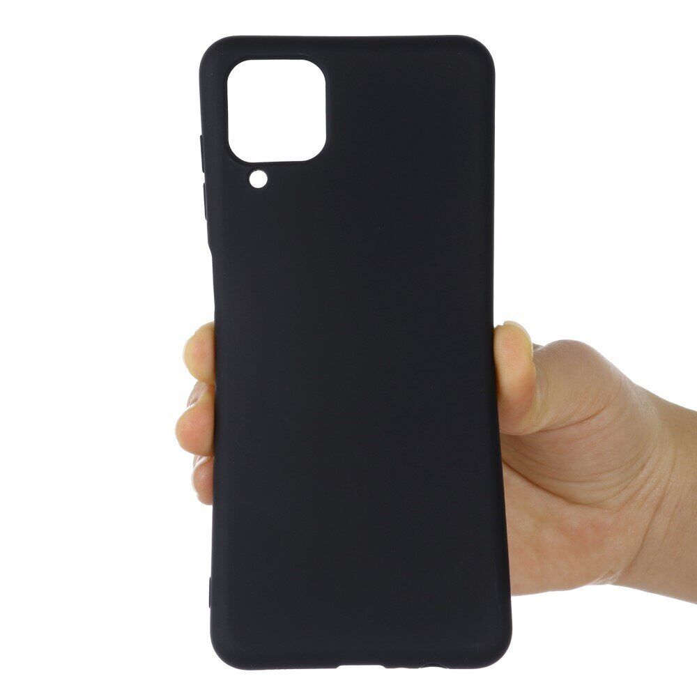 картинка Чехол силиконовый Leather Back для Samsung Galaxy A12/ M12 Black от магазина КомпьютерЦентр