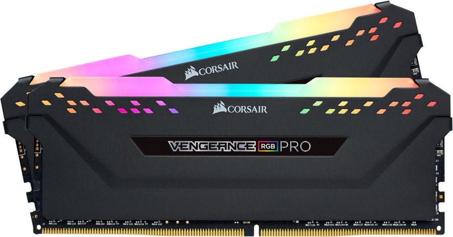 картинка DIMM DDR4 32Gb (2x16Gb) 3600MHz PC4-28800 Corsair Vengeance RGB Pro RTL Gaming (CMW32GX4M2D3600C18) от магазина КомпьютерЦентр