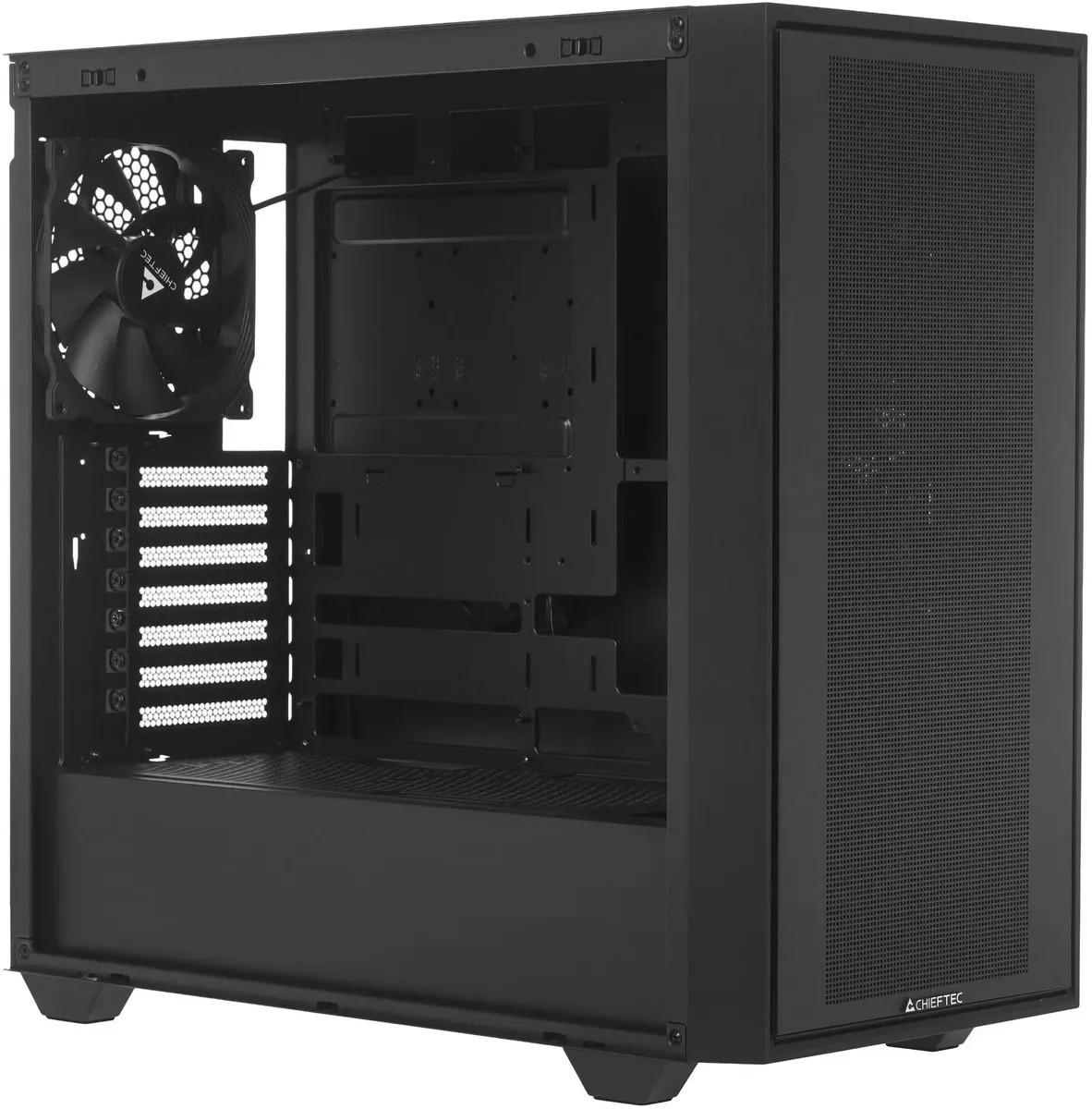 картинка Корпус Chieftec Night Hunter GS-03B-BLK-OP, черный, без БП, ATX от магазина КомпьютерЦентр