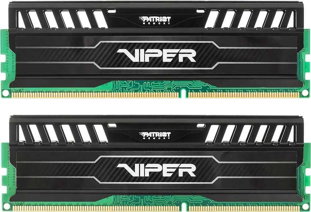 картинка DIMM DDR3 8Gb (2x4Gb) 1600MHz PC3-12800 Patriot Viper 3 (PV38G160C9K) RTL CL9 1.5V Radiator от магазина КомпьютерЦентр