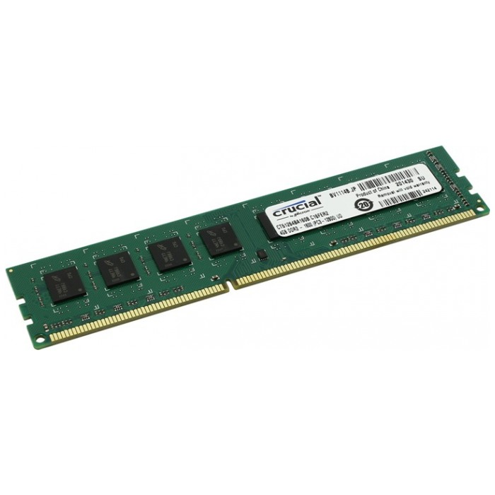 картинка Оперативная память Crucial DIMM DDR3L 4Gb 1600MHz PC3-12800 (CT51264BD160BJ) от магазина КомпьютерЦентр