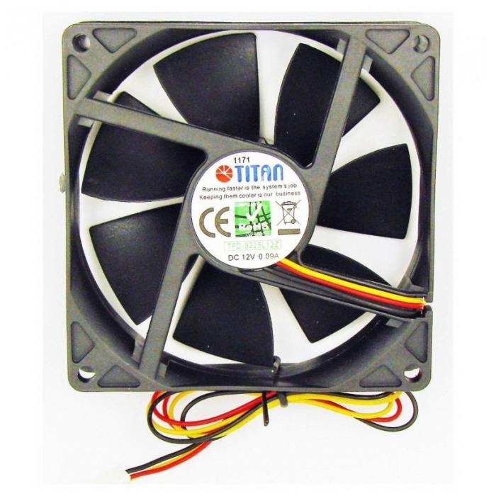 картинка Вентилятор Titan TFD-9225L12Z 3-pin (TFD-9225L12Z) от магазина КомпьютерЦентр