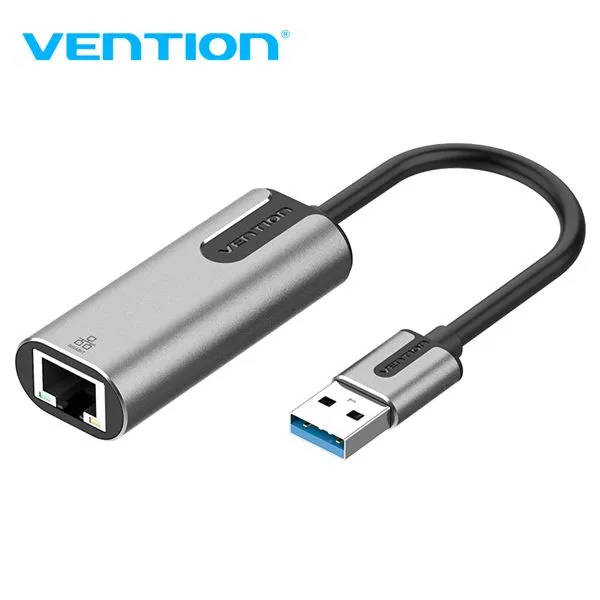картинка Сетевая карта Vention (CEWHB) USB 3.0-A to Gigabit Ethernet Adapter Gray 0.15M Aluminum Alloy Type от магазина КомпьютерЦентр