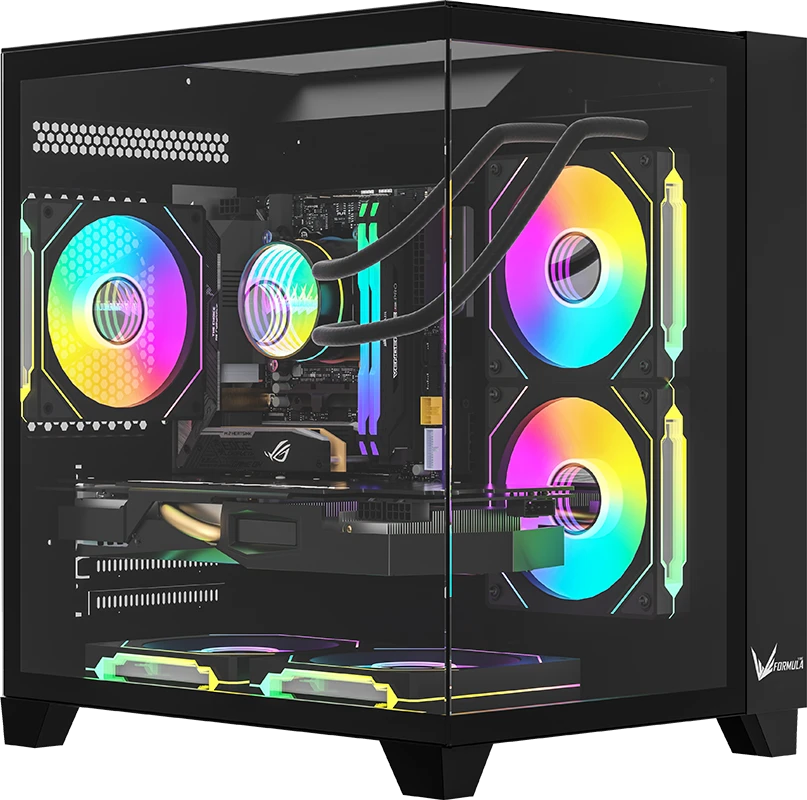 картинка Корпус Formula Crystal Z9M, черный, без БП, mATX, CRYSTAL Z9M B от магазина КомпьютерЦентр
