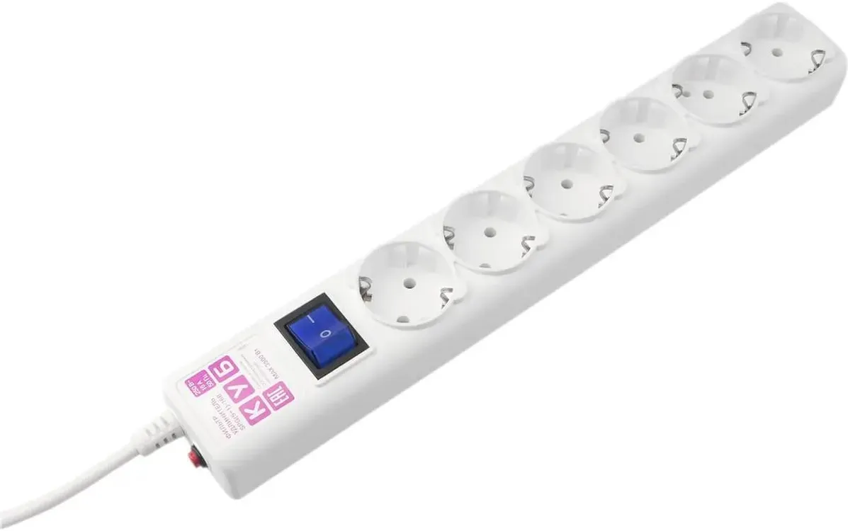 картинка Сетевой фильтр 1.9 м Powercube SPG6-16-1.9M (6 розеток) White (коробка) от магазина КомпьютерЦентр