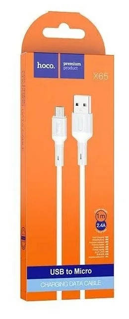 картинка Кабель USB HOCO X65 Prime USB - MicroUSB, белый от магазина КомпьютерЦентр