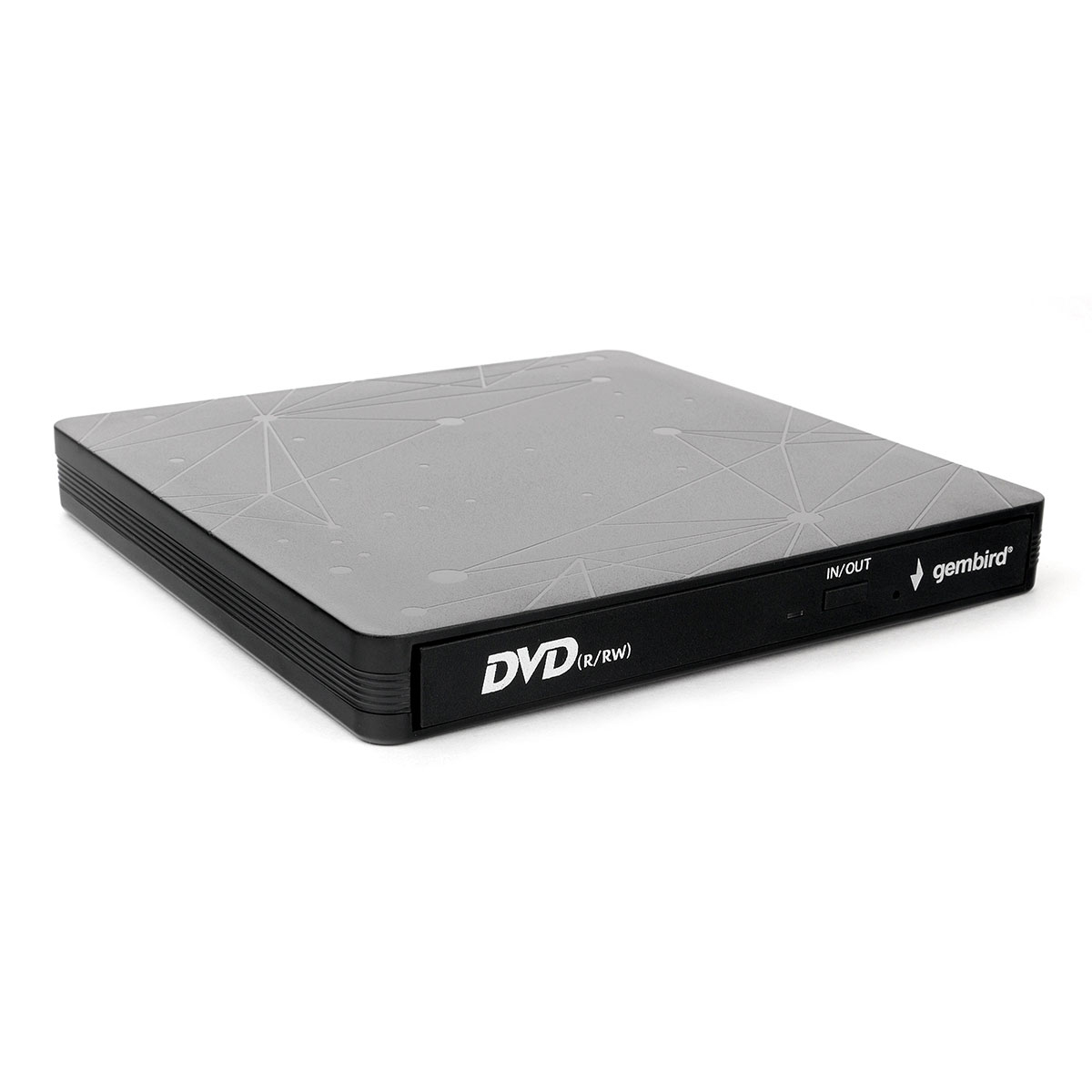 картинка Привод внешний DVD-RW Gembird DVD-USB-03 с интерфейсом USB, пластик, черный от магазина КомпьютерЦентр