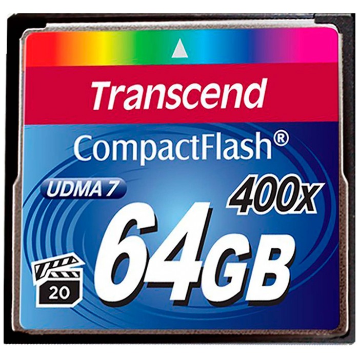 картинка Карта памяти Transcend 64Gb CompactFlash 400X (TS64GCF400) от магазина КомпьютерЦентр