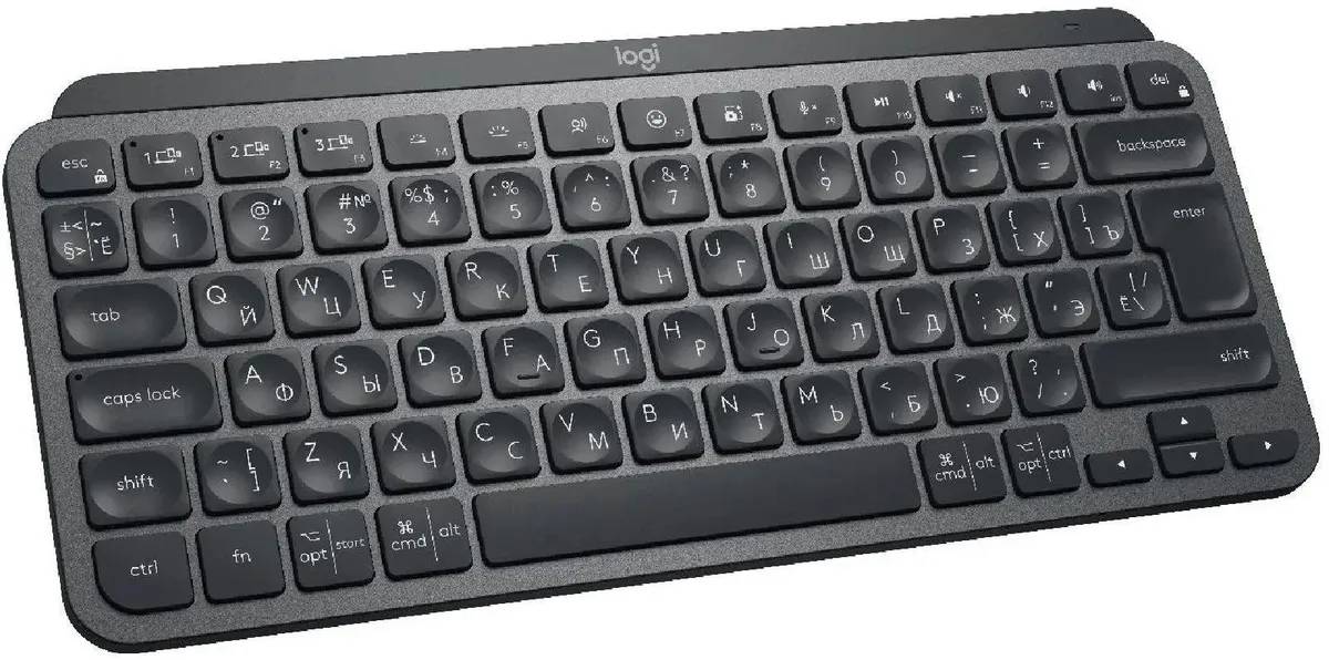 картинка Клавиатура Logitech MX Keys Mini Graphite 920-010501, черный от магазина КомпьютерЦентр