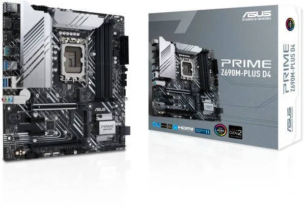картинка Материнская плата Asus PRIME Z690M-PLUS D4 Soc-1700 4xDDR4 mATX от магазина КомпьютерЦентр