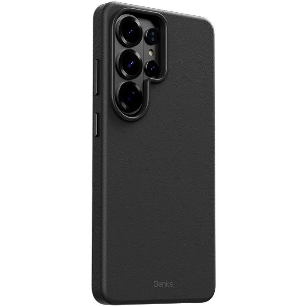картинка Чехол из экокожи Benks VitaPro Protective Case (MagSafe) для Galaxy S26 Ultra, цвет черный (Black) от магазина КомпьютерЦентр