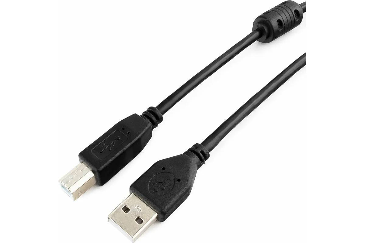 картинка Кабель USB 2.0 Pro Gembird/ Cablexpert Pro CCF-USB2-AMBM-10, AM/ BM, 3.0м, позол конт, фер.кол от магазина КомпьютерЦентр