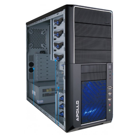 картинка Корпус Frontier Apollo APB02A 500W Black (APB02A(BK/ SV)-500) от магазина КомпьютерЦентр