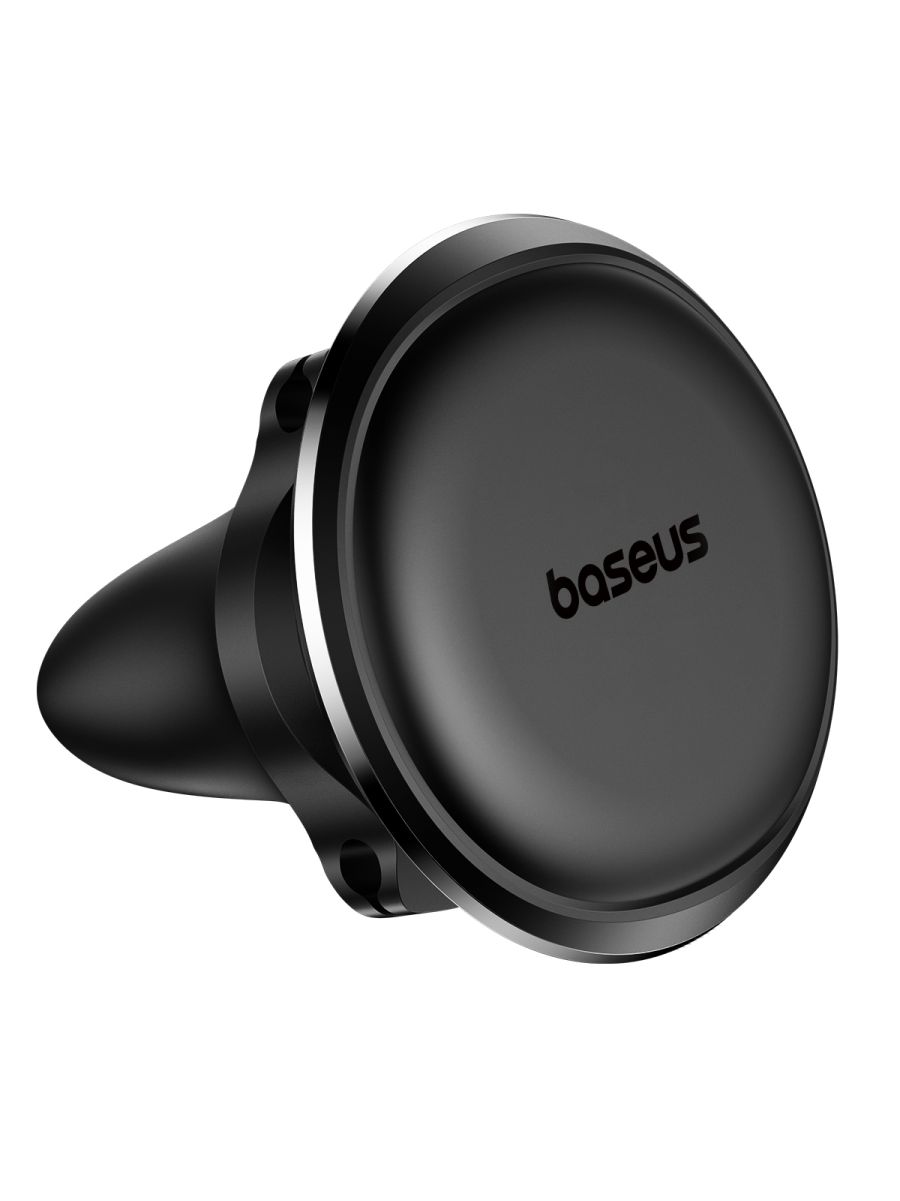 картинка Автодержатель Baseus Magnetic Air Vent Car Mount Holder with cable clip Black от магазина КомпьютерЦентр