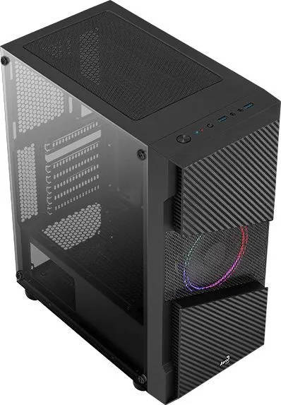 картинка Корпус Aerocool Menace Saturn FRGB-G-BK-v1 черный без БП от магазина КомпьютерЦентр