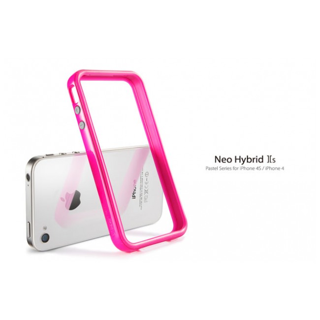 картинка Чехол SGP Case Neo Hybrid 2S Pastel Series Fantasia Hot Pink for iPhone 4/ 4S (SGP08397) от магазина КомпьютерЦентр