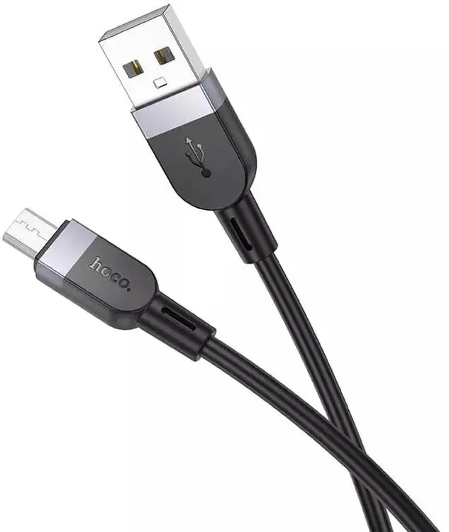 картинка Кабель HOCO X109 Energy silicone charging data cable Micro(L=1M) black от магазина КомпьютерЦентр