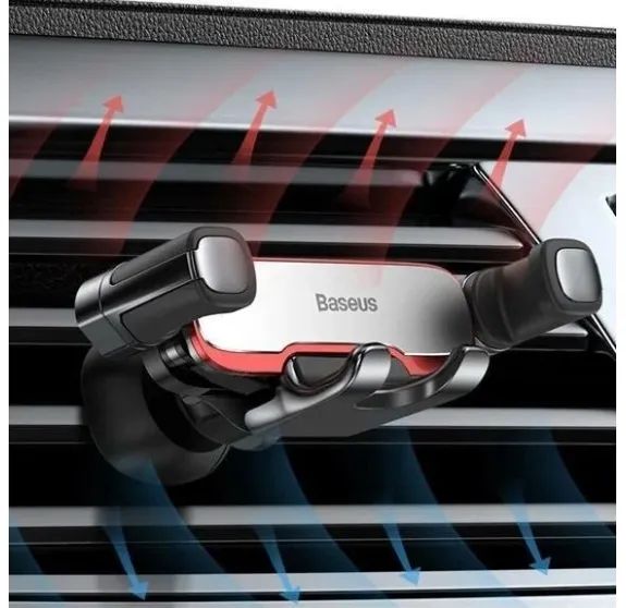 картинка Автодержатель Baseus Mr Hui Gravity Car Mount Silver от магазина КомпьютерЦентр