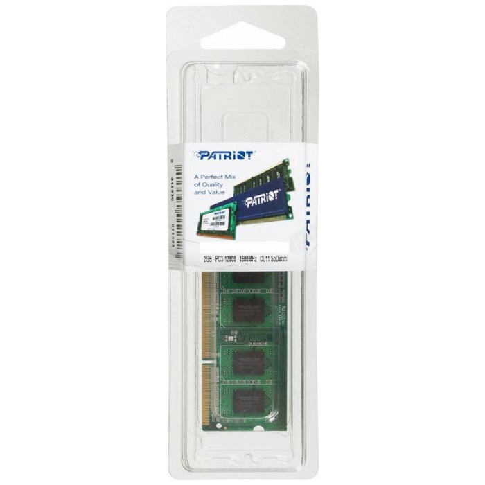 картинка Оперативная память Patriot SO-DIMM DDR3 2Gb 1600MHz PC3-12800 (PSD32G160081S) от магазина КомпьютерЦентр