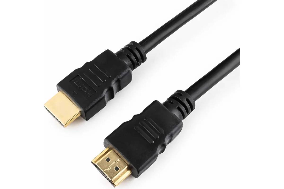картинка Кабель HDMI Cablexpert CC-HDMI4-6, 1,8м, v2.0, медь, 19M/ 19M, черный, позол.разъемы, экран, пакет от магазина КомпьютерЦентр