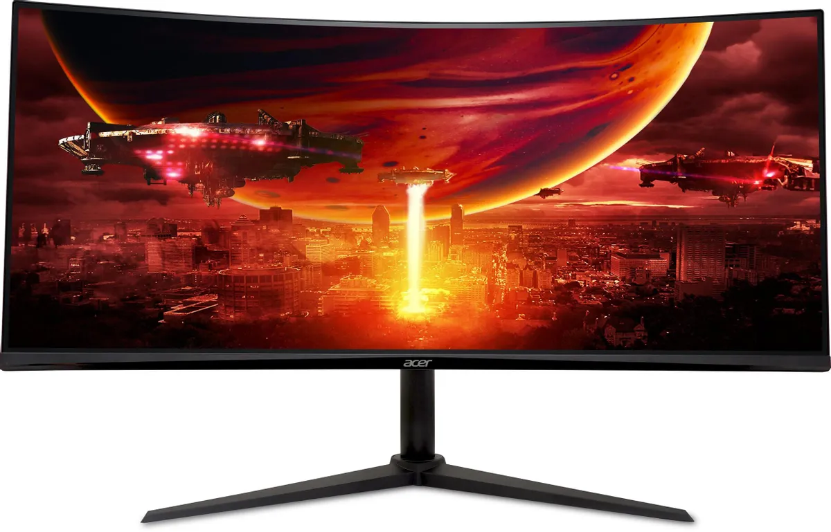 картинка Монитор 34'' Acer ED340CUHbmiipx VA Curved 1500R 3440x1440 (UM.CE0EE.H01) от магазина КомпьютерЦентр