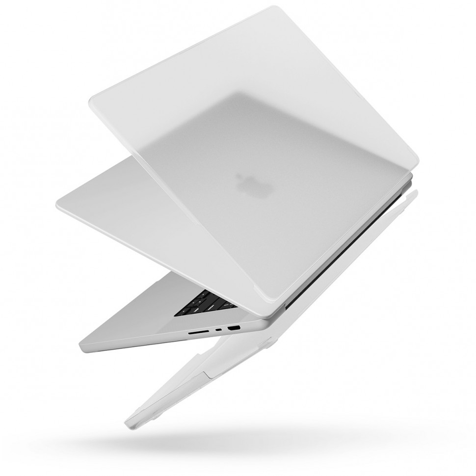 картинка Чехол Uniq CLARO для MacBook Pro 16'' (M1/ M2 MAX & PRO) (2021-2023), цвет матовый прозрачный (Matte Clear) MP16(2021)-CLAROMCLR от магазина КомпьютерЦентр