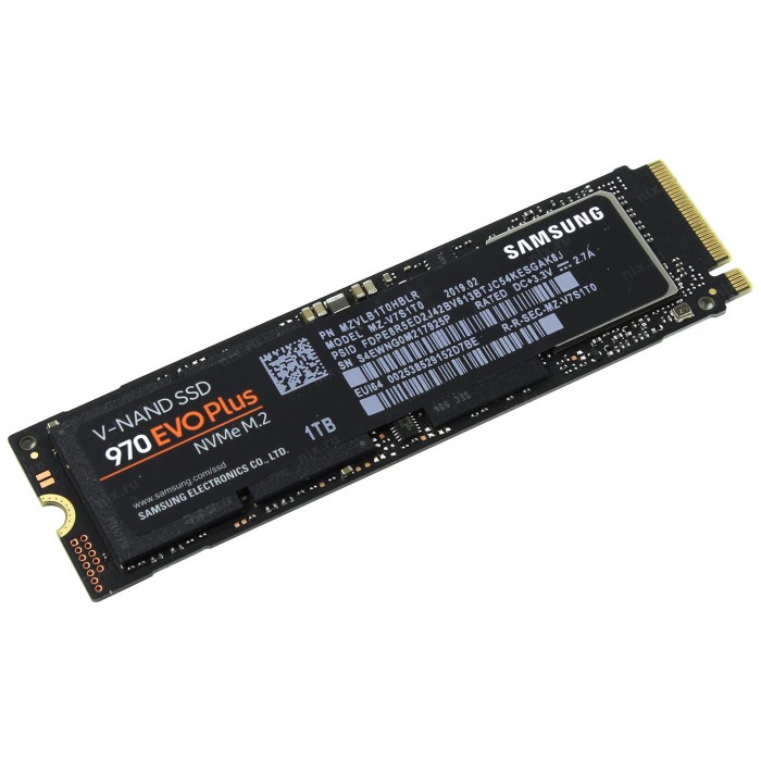 картинка SSD накопитель Samsung 1Tb 970 EVO Plus NVMe M.2 (MZ-V7S1T0BW) от магазина КомпьютерЦентр