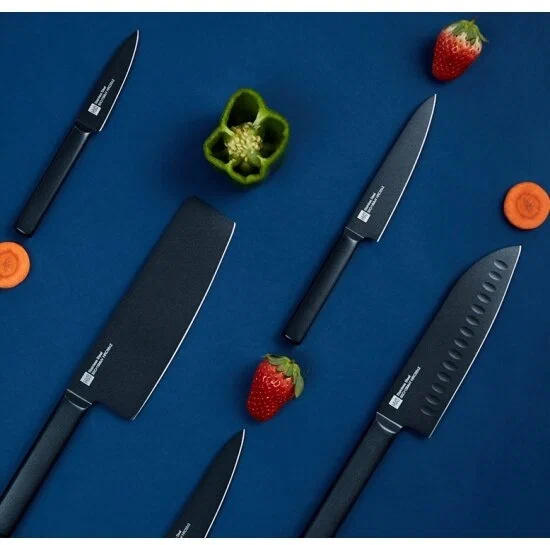 картинка Набор ножей Xiaomi HuoHou Heat Cool Black Non-stick Knife Set HU0076 Black от магазина КомпьютерЦентр