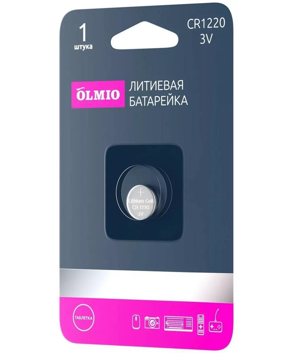 картинка Батарейка OLMIO CR1220 01 Литиевая (1 шт в блистере) (4627152827338) от магазина КомпьютерЦентр