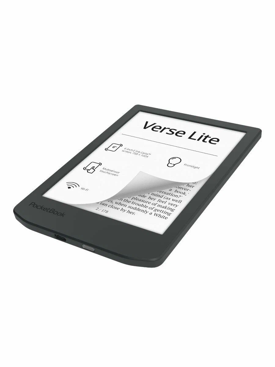 картинка Электронная книга PocketBook 619 Verse Lite Grey (PB619-T-WW) от магазина КомпьютерЦентр