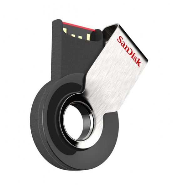 картинка Флешка USB SanDisk 4Gb Cruzer Orbit Black (SDCZ58-004G-B35) от магазина КомпьютерЦентр
