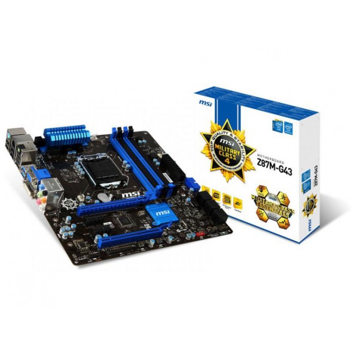 картинка Материнская плата MSI Z87M-G43 (Z87M-G43) от магазина КомпьютерЦентр