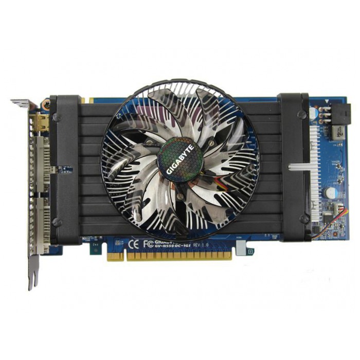 картинка Видеокарта Gigabyte GeForce GTX550 Ti 1Gb 192bit DDR5 (GV-N550OC-1GI) от магазина КомпьютерЦентр