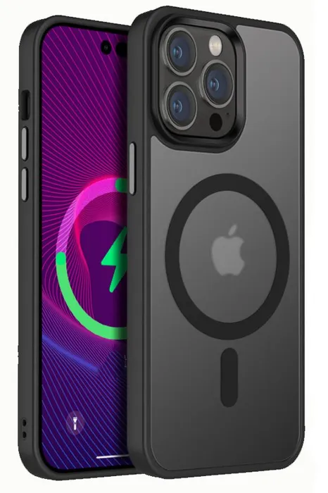 картинка Чехол Jingle Matt Case MagSafe for iPhone 13 Pro Max 6.7'' Black от магазина КомпьютерЦентр
