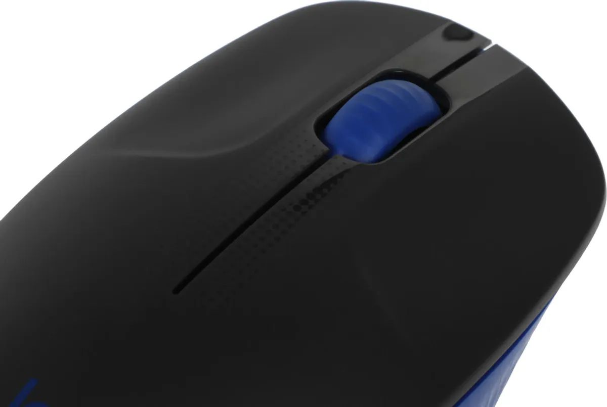 картинка Мышка Logitech M190 Wireless, Black/ Blue, 1000 dpi (910-005925) от магазина КомпьютерЦентр