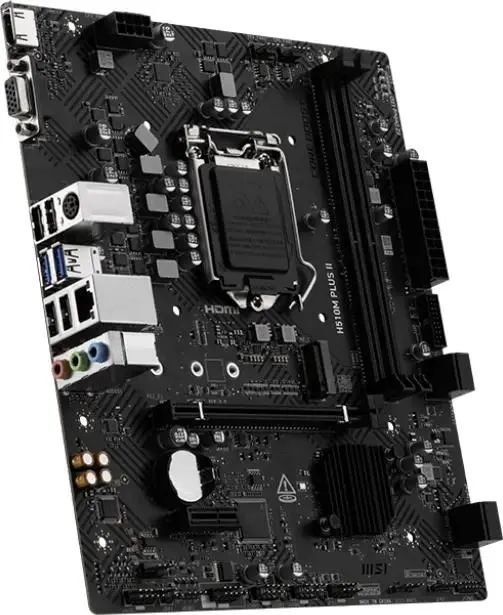 картинка Материнская плата MSI H510M PLUS II, S1200; Intel H510; 2xDDR4; 4xSATA, 8ch (7.1); GbLAN, mATX, HDMI, VGA от магазина КомпьютерЦентр