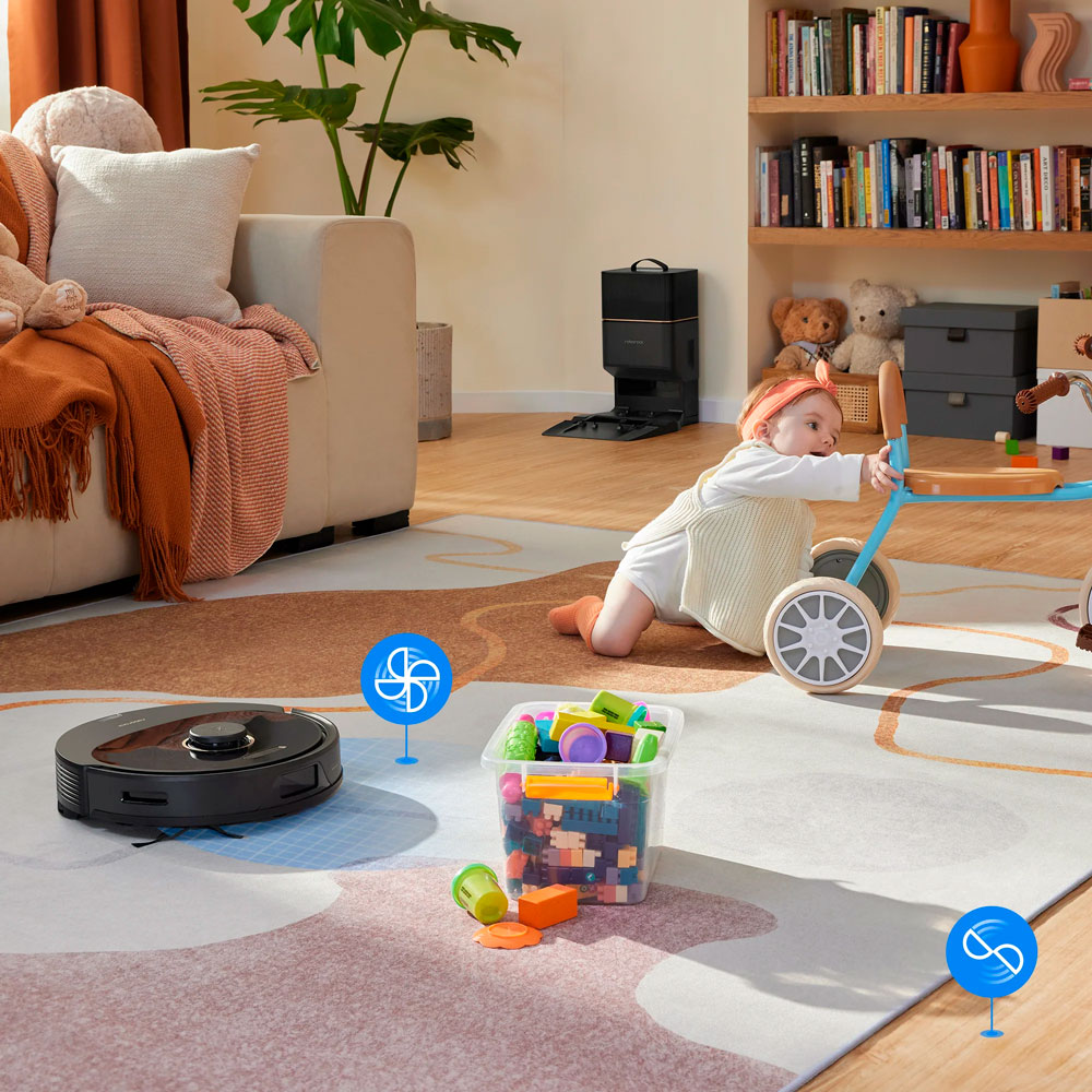 картинка Робот-пылесос со станцией самоочистки Xiaomi Roborock Q8 Max Plus (Q80ULL+AED06HRR) от магазина КомпьютерЦентр
