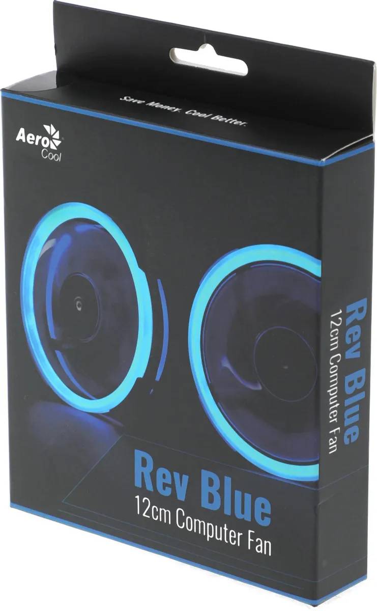 картинка Вентилятор Aerocool Rev Blue LED Ret (REV BLUE 120) от магазина КомпьютерЦентр