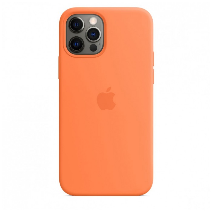 картинка Чехол Apple Silicone Case MagSafe for iPhone 12/ 12 Pro Kumquat (Copy) от магазина КомпьютерЦентр