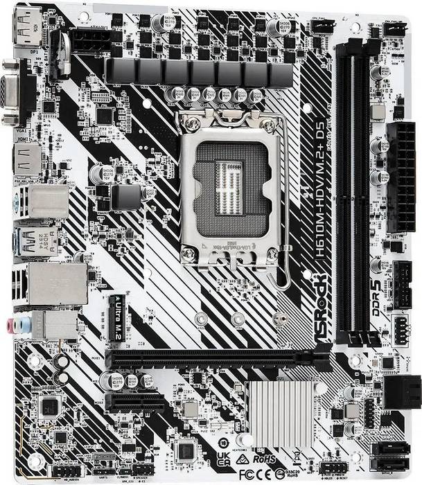картинка Материнская плата Asrock H610M-HDV/ M.2+ D5, Soc-1700, 2xDDR5, mATX от магазина КомпьютерЦентр