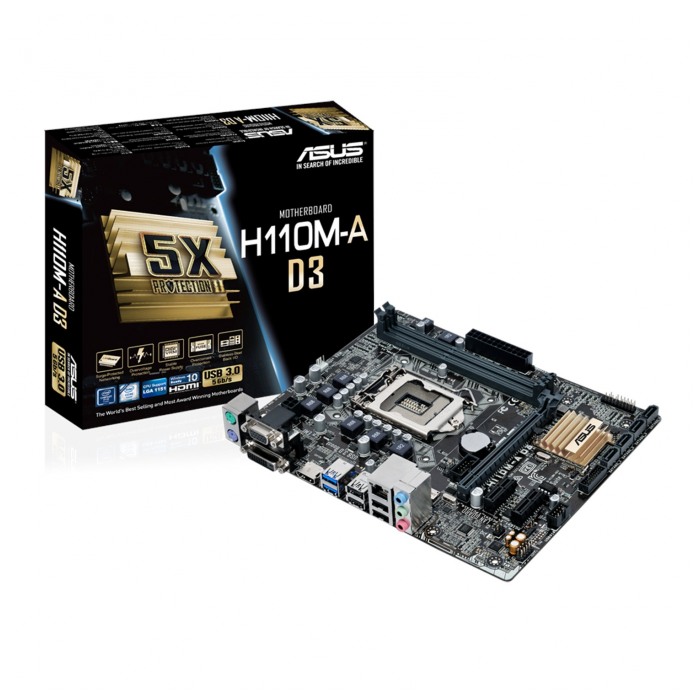 картинка Материнская плата Asus H110M-A D3 (H110M-A D3) от магазина КомпьютерЦентр