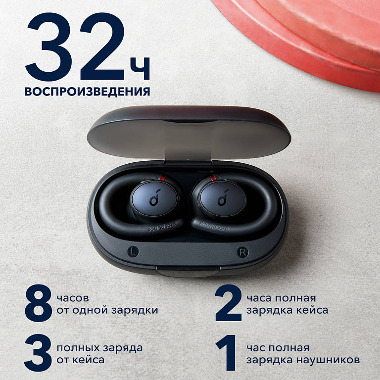 картинка Bluetooth гарнитура Anker Soundcore Sport X10 A3961 Black от магазина КомпьютерЦентр