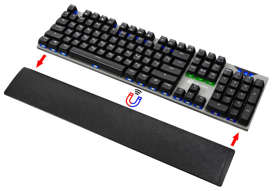 картинка Клавиатура Oklick 935G RAGNAR Black Multimedia for gamer LED (1460068) от магазина КомпьютерЦентр