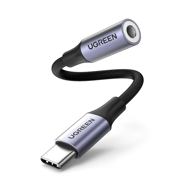 картинка Адаптер для наушников Ugreen USB Type-C (m)/  Jack 3.5(f) 0.1m 80154 от магазина КомпьютерЦентр