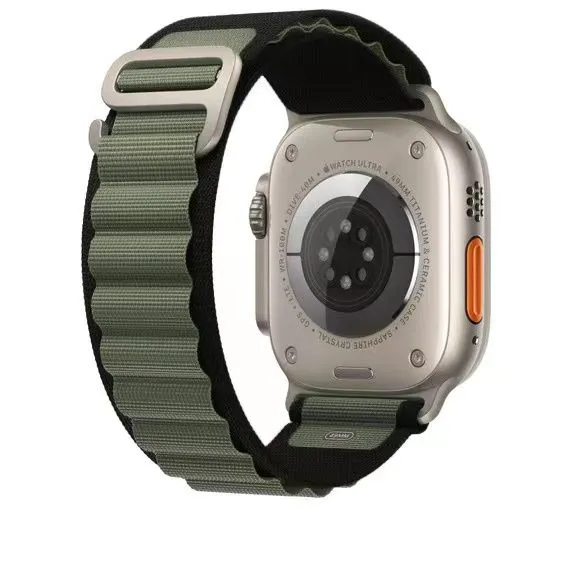 картинка Ремешок Alpine Loop для Apple Watch 42/ 44/ 45/ 49mm Green-Black от магазина КомпьютерЦентр
