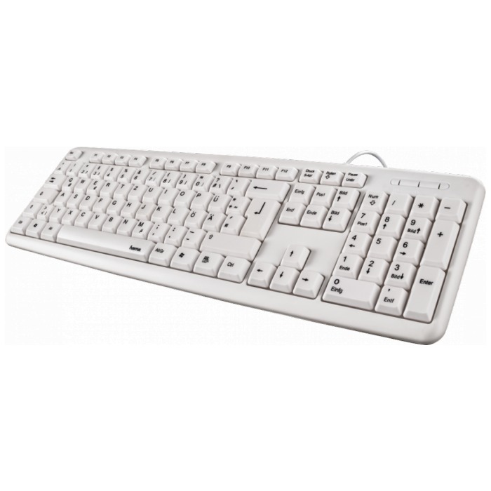 картинка Клавиатура HAMA Verano White USB Slim (R1053931) от магазина КомпьютерЦентр