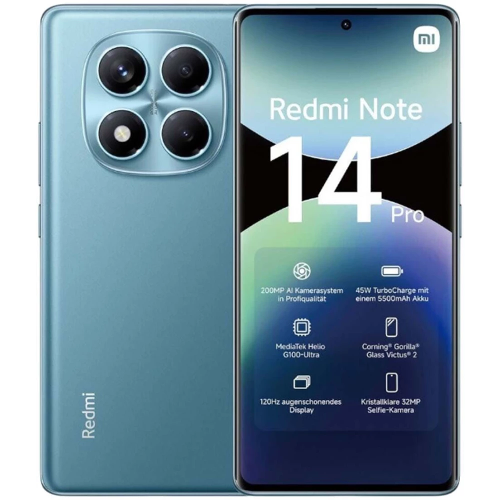 картинка Смартфон Xiaomi Redmi Note 14 Pro Blue 6.67''/ 12Gb / 512Gb от магазина КомпьютерЦентр
